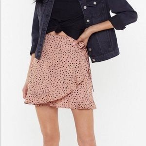 Nasty Gal Cheetah Wrap Skirt
